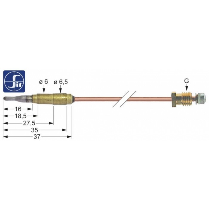 Termocupla 750mm M9x1 #102923 Termocupla 750mm M9x1 #102923