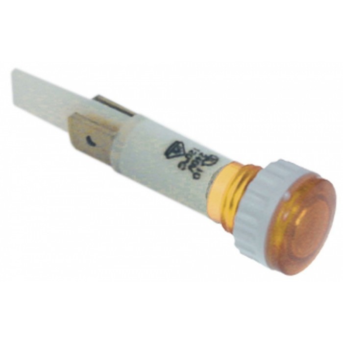 Lampa indicatoare 230V ø10mm portocaliu #3221011