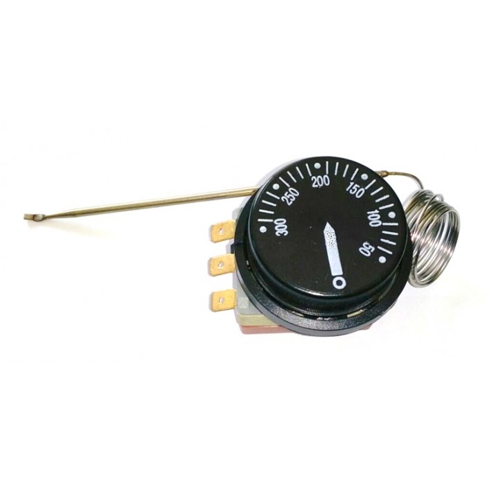 Termostat reglabil 50-300*C 16A bulb ø3x120mm capilar 1200mm #term50300