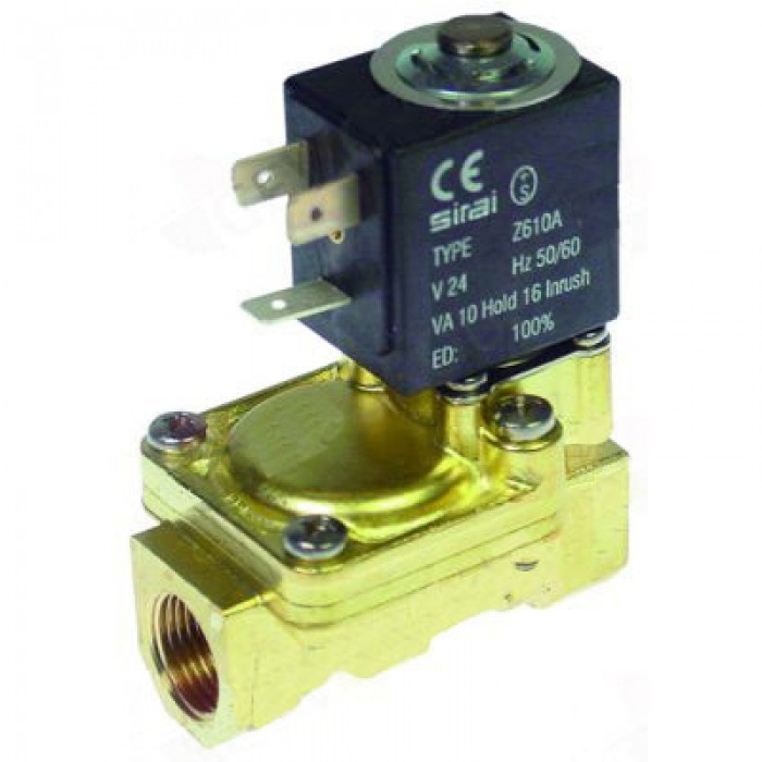 Electrovalva alama cu 2 cai SIRAI L180-B, L=79mm, -10.....+90°C, 230VAC, conexiune ¾", DN 18mm #3120058