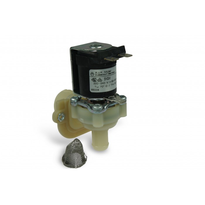 Electrovalva simpla 90°C, 230V, intrare 3/4", iesire 14.5mm, DN10, t.max.90°C #370001