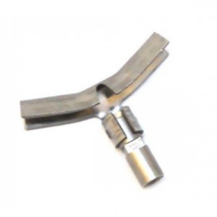 Deflector arzator pilot cu 2 flacari (parte superioara arzator pilot) serie 100, L=48 mm #100837