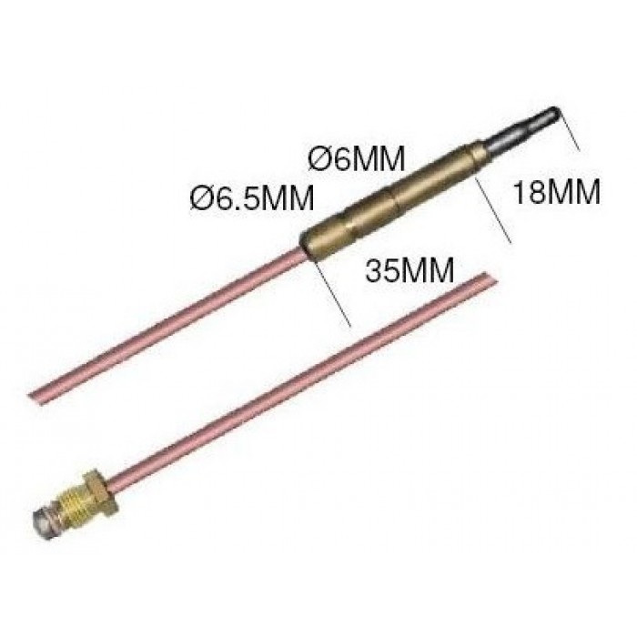 Termocupla 850mm M9x1 #102042