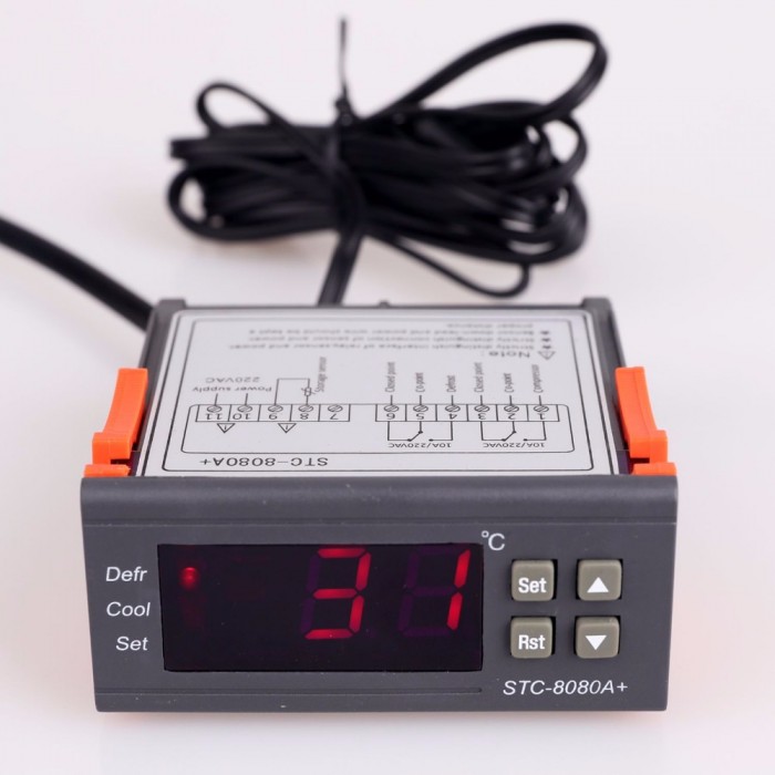Controler digital -50 +99°C 220V NTC 2000mm ELITECH STC-8080A+