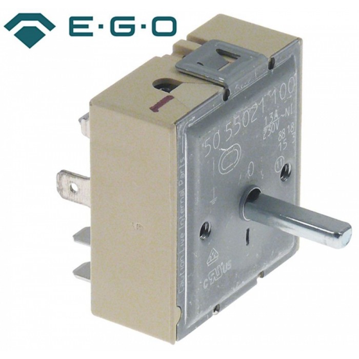 Regulator energie 13A 230V dublu circuit rotatie dreapta EGO 50.55021.100 #380027