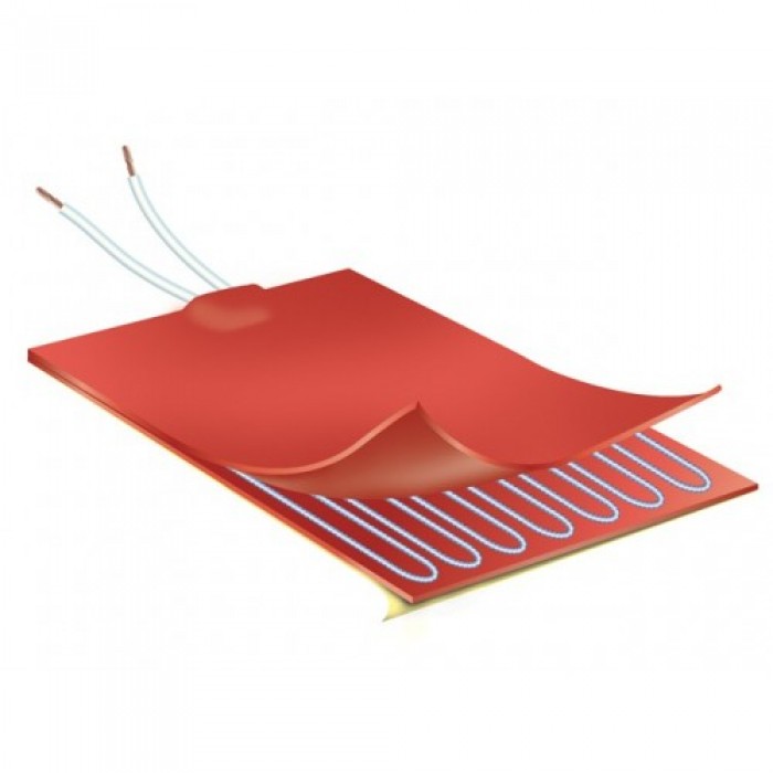 Rezistenta siliconica adeziva 1000W 230V 400x290mm cu limitator temperatura 140°C #R1033